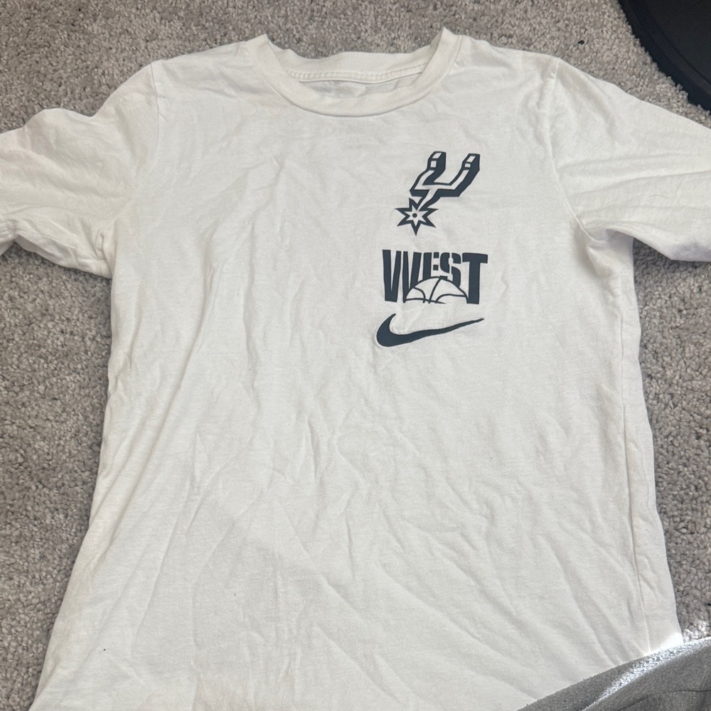 Nike White and Black Graphic Men's Tee